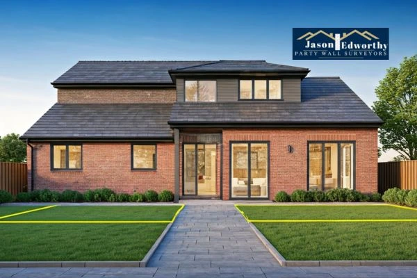 Home extension focusing on boundary line Smethwick
